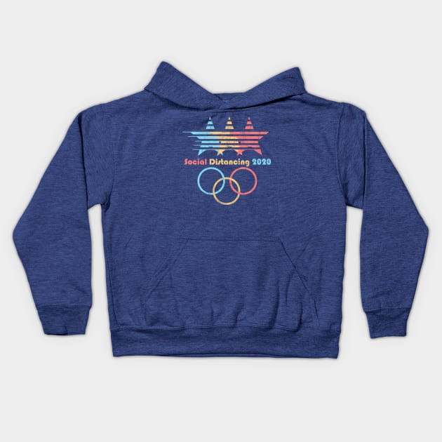 Social Distance 2020 Kids Hoodie by karutees